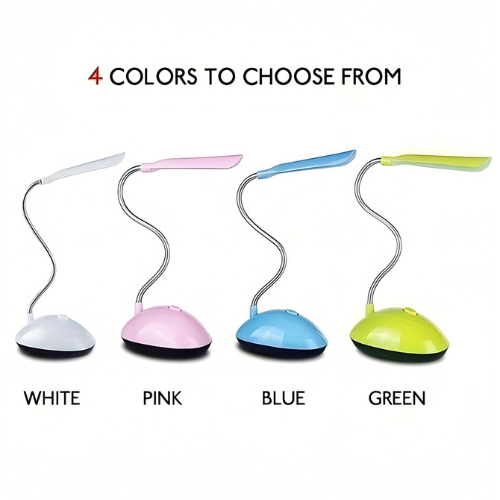 Mini Folding Table Lamp, Battery-Powered LED, Eye Protection, Gift for Holidays