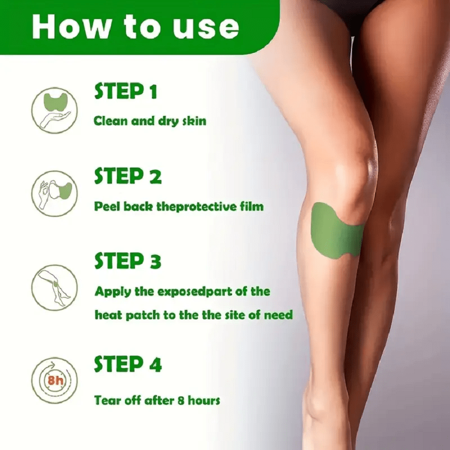 30PCS Knee Pain Relief Patches Wellnee Wormwood Sticker Neck Waist Joint Pad