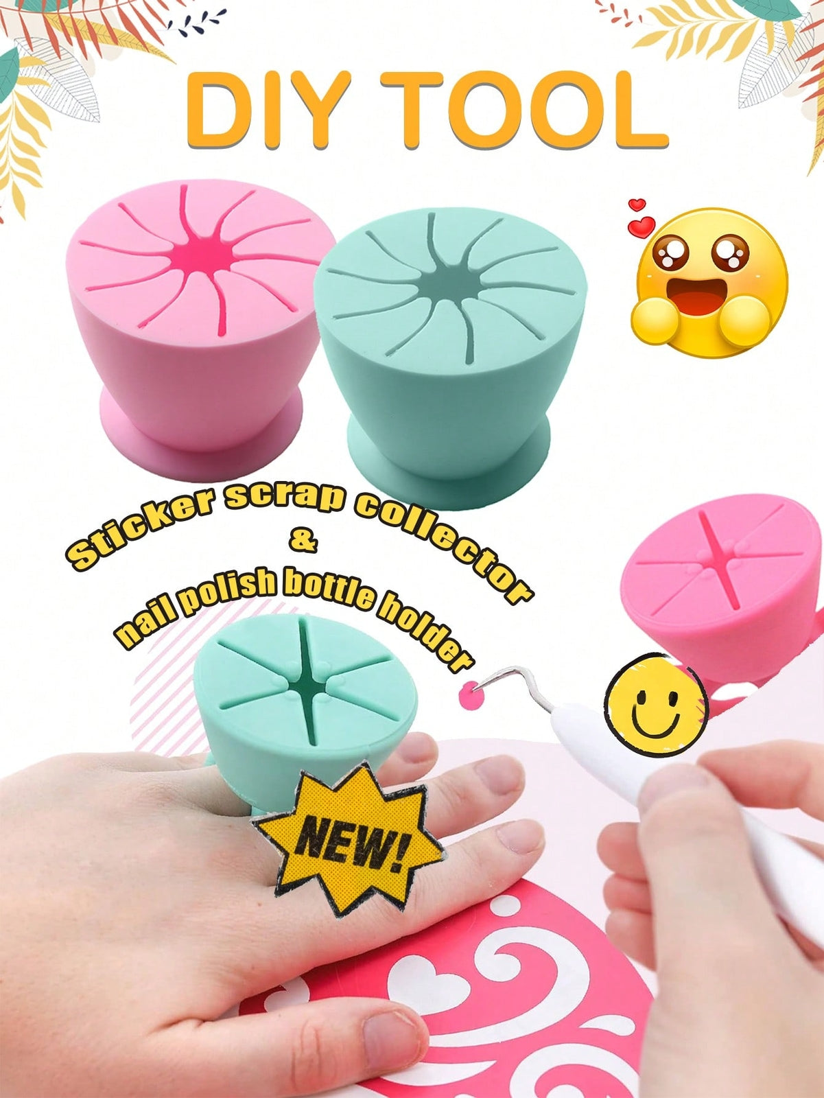 Suctioned Vinyl Weeding Scrap Collector Silicone Suction Cup Craft Weeding Tool