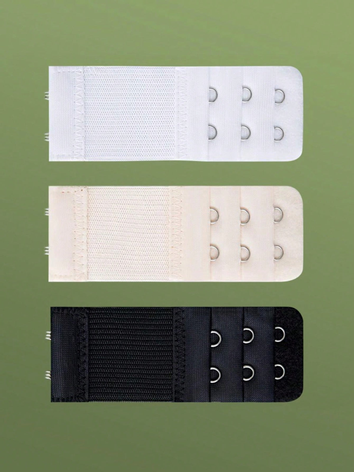 2ROW Hook Bra Extender Extension Bra Strap Strapless Underwear Maternity 3ps set