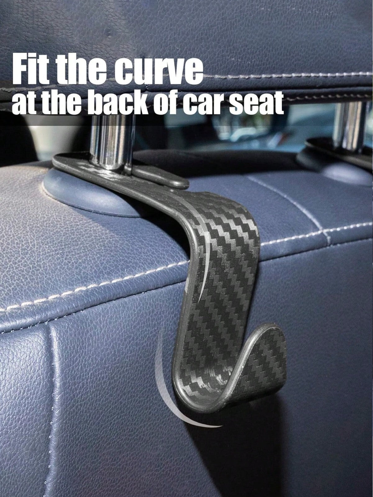 4PCS Car Auto Seat Back Hook Headrest Holder Hanger Organizer Bag Coat Handbag