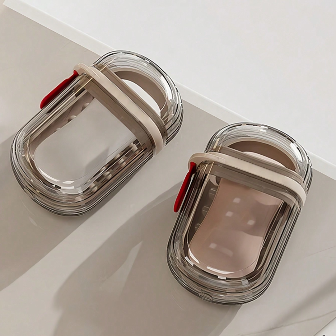 Light Luxury Travel Soap Box Double Drains Soap Holders Soap Dishes Outdoor UK