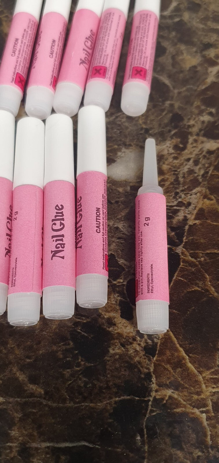 False Nail Glue 10x 2g Bottles Extra Strong Fake False Nail Glue Nail Art