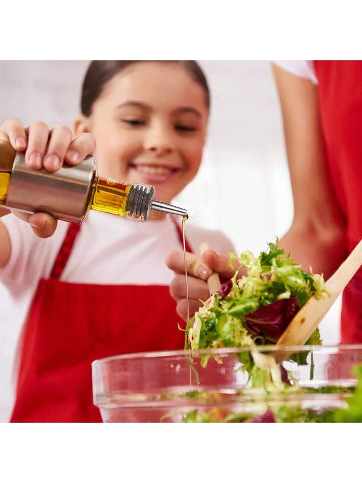 2In1 Oil Spray Bottle Kitchen Cooking Oil Dispenser Dual-Purpose Sauce Sprayer.