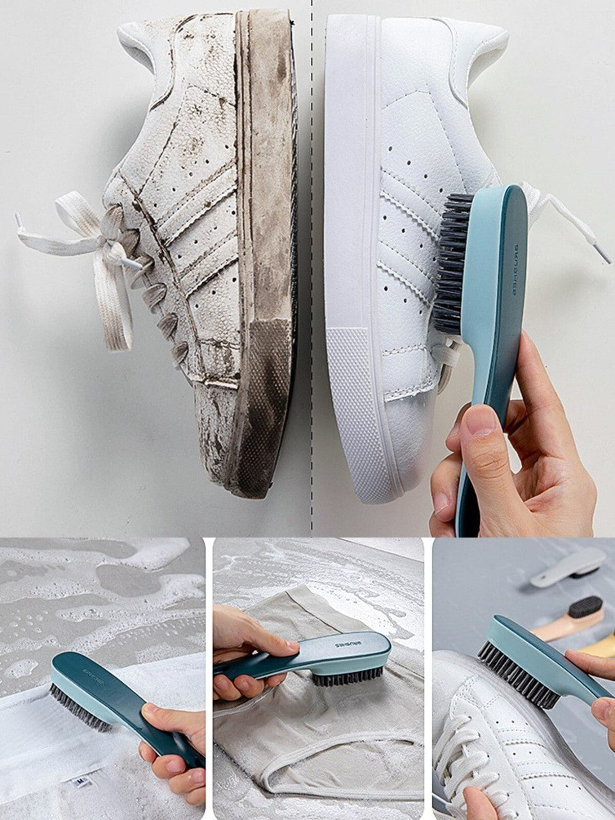Shoe Cleaning Brush Plastic Clothes Scrubbing Household Multi Functional UK