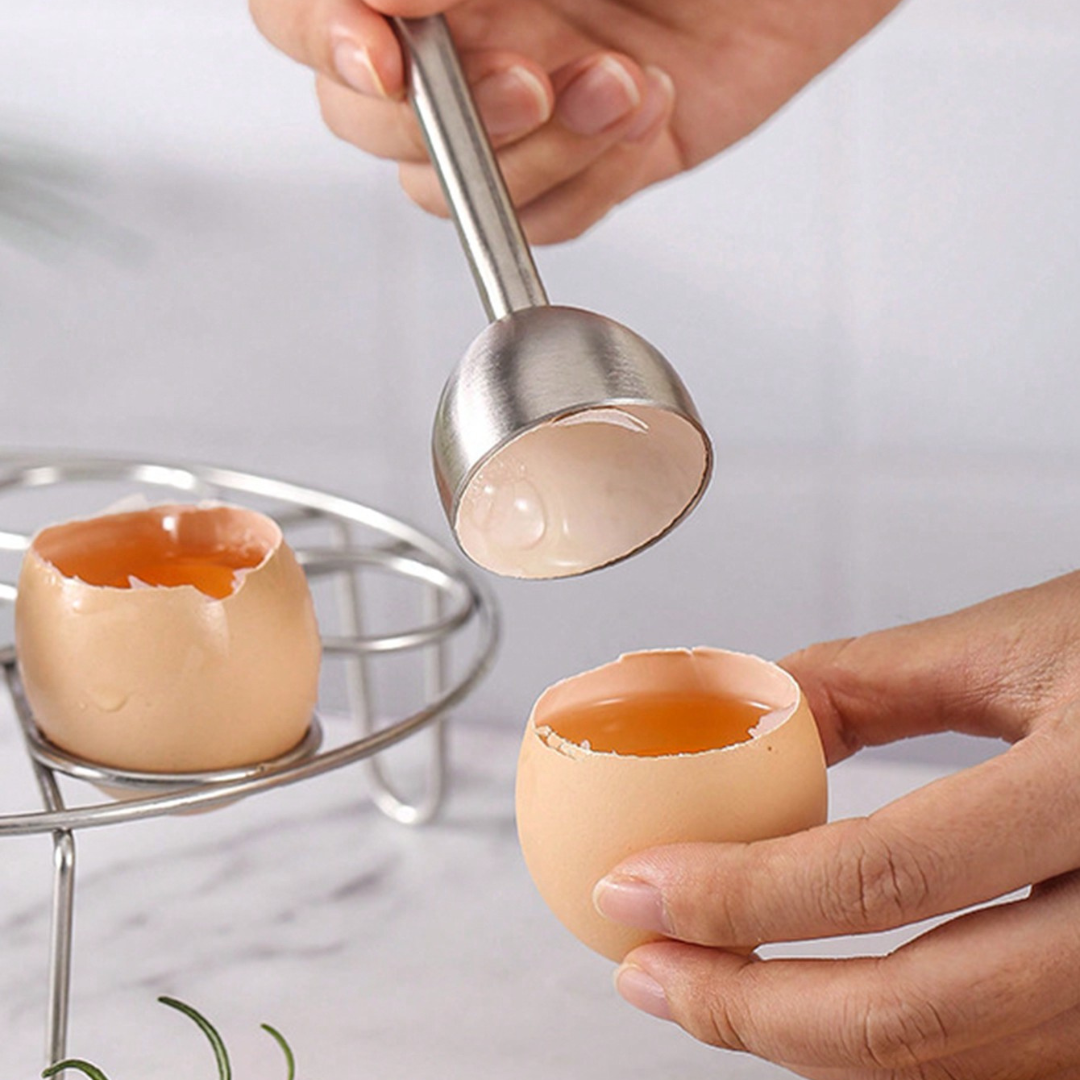 Egg Cracker Topper Eggshell Cutter Opener Shell Remover for Hard Soft Boiled Egg