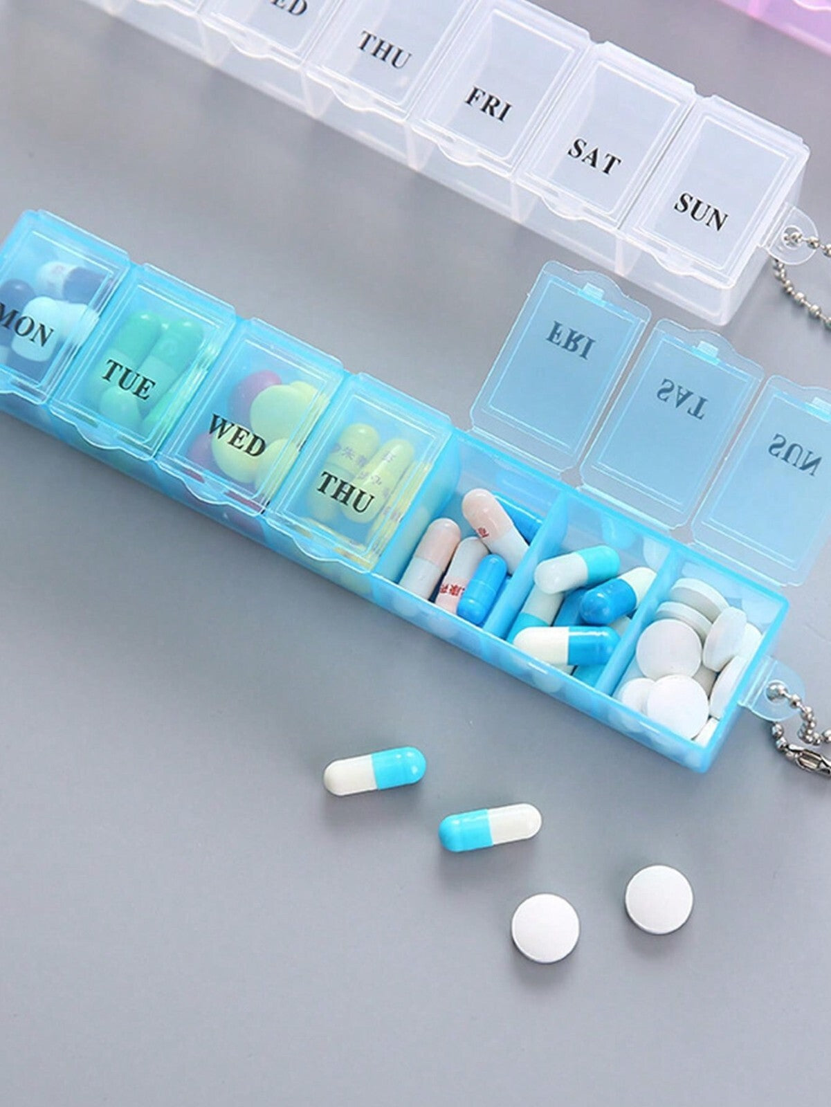 7 Day Pill Dispenser Medicine Tablet Storage Organiser Case Weekly Box UK