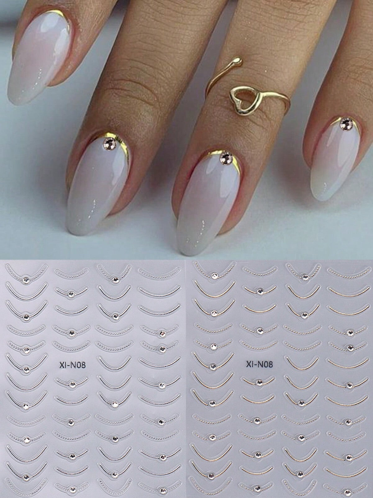 3D Nail Art Stickers Transfers Self Adhesive Decals Decor Design Manicure