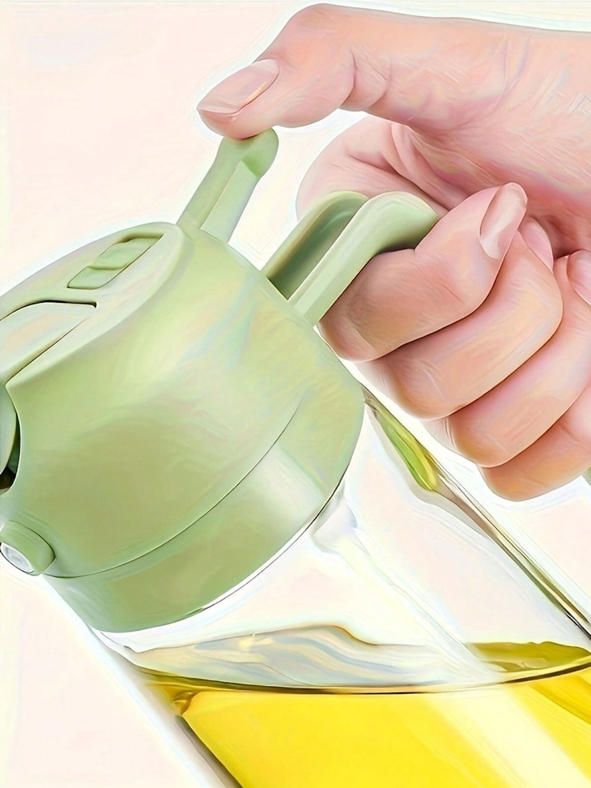 2In1 Oil Spray Bottle Kitchen Cooking Oil Dispenser Dual-Purpose Sauce Sprayer.
