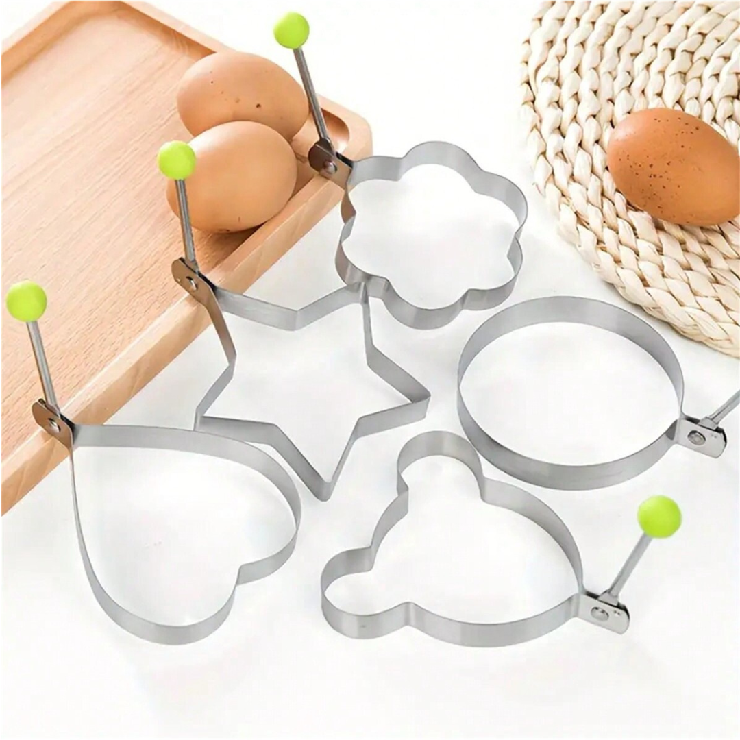 Stainless Steel Frying Pan Fried Egg Pancake Cooking Ring Mold Shape Mould UK
