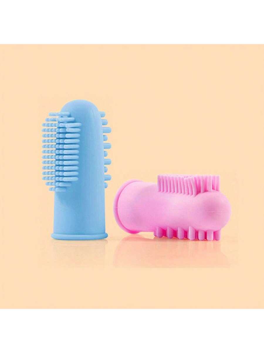 6x Pet Finger Toothbrush Dogs Cats Dental Cleaning Teeth Care Soft Finger Brush