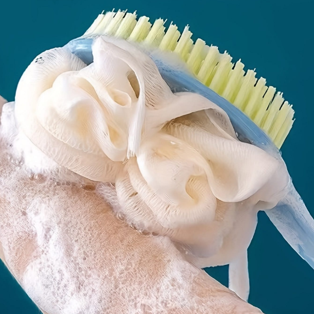 Long Handle Shower Body Bath Brush Skin Back Massage Scrubber Bathroom Tool UK