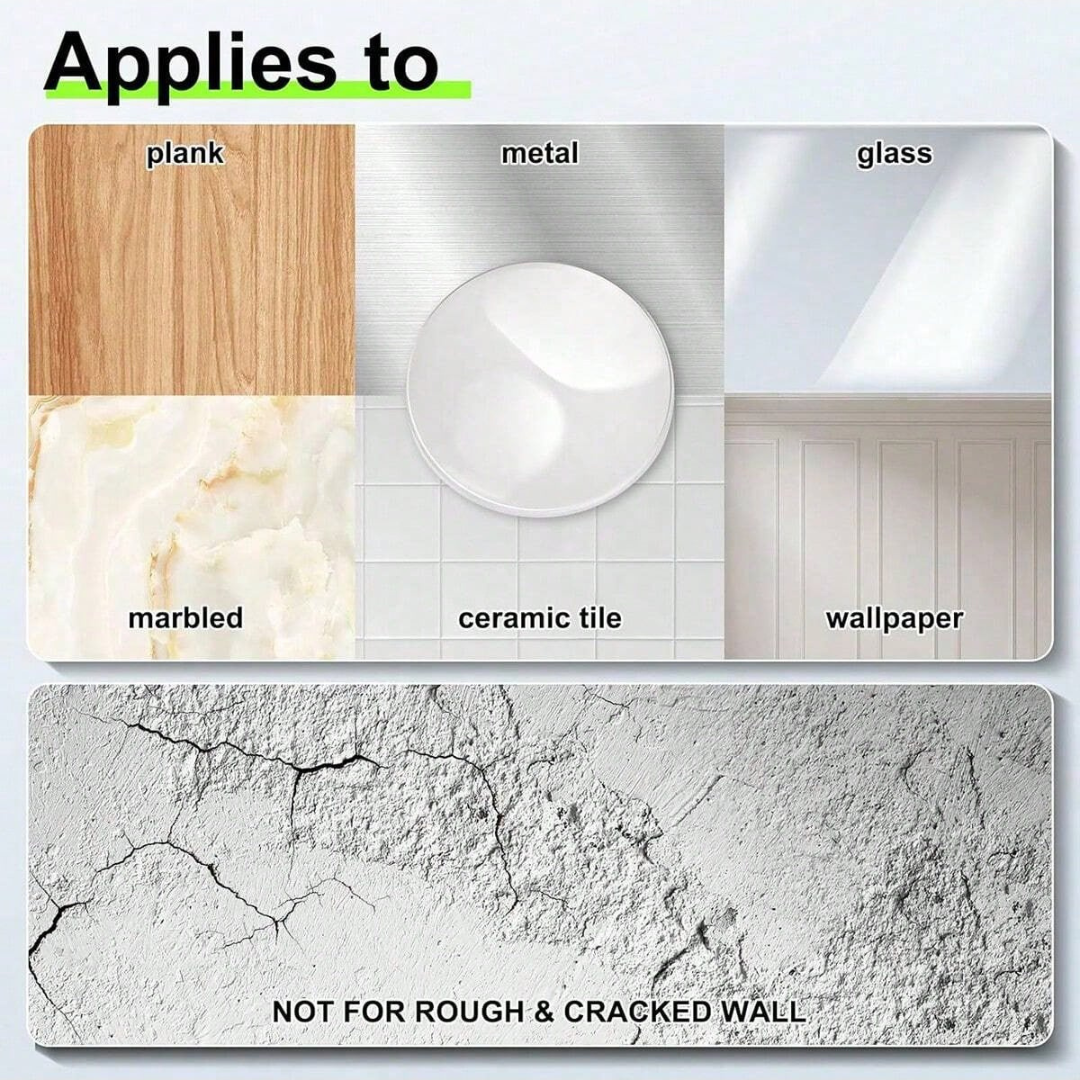 2-12X Door Knob Wall Protector Clear Door Stopper, Self Adhesive Door Bumper UK