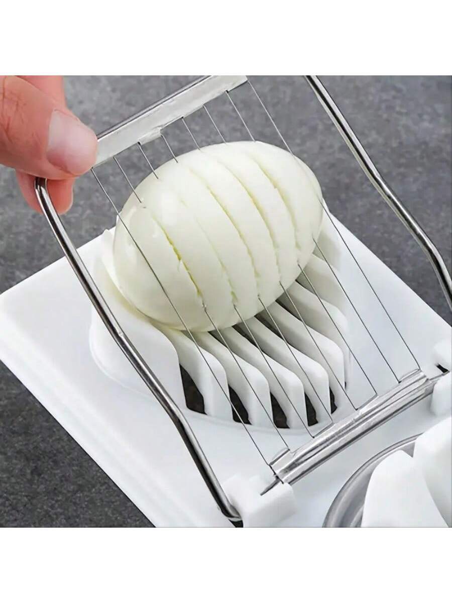 Egg Slicer Cutter Boiled Plastic Stainless Steel Kitchen EGG Cutter/Slicing