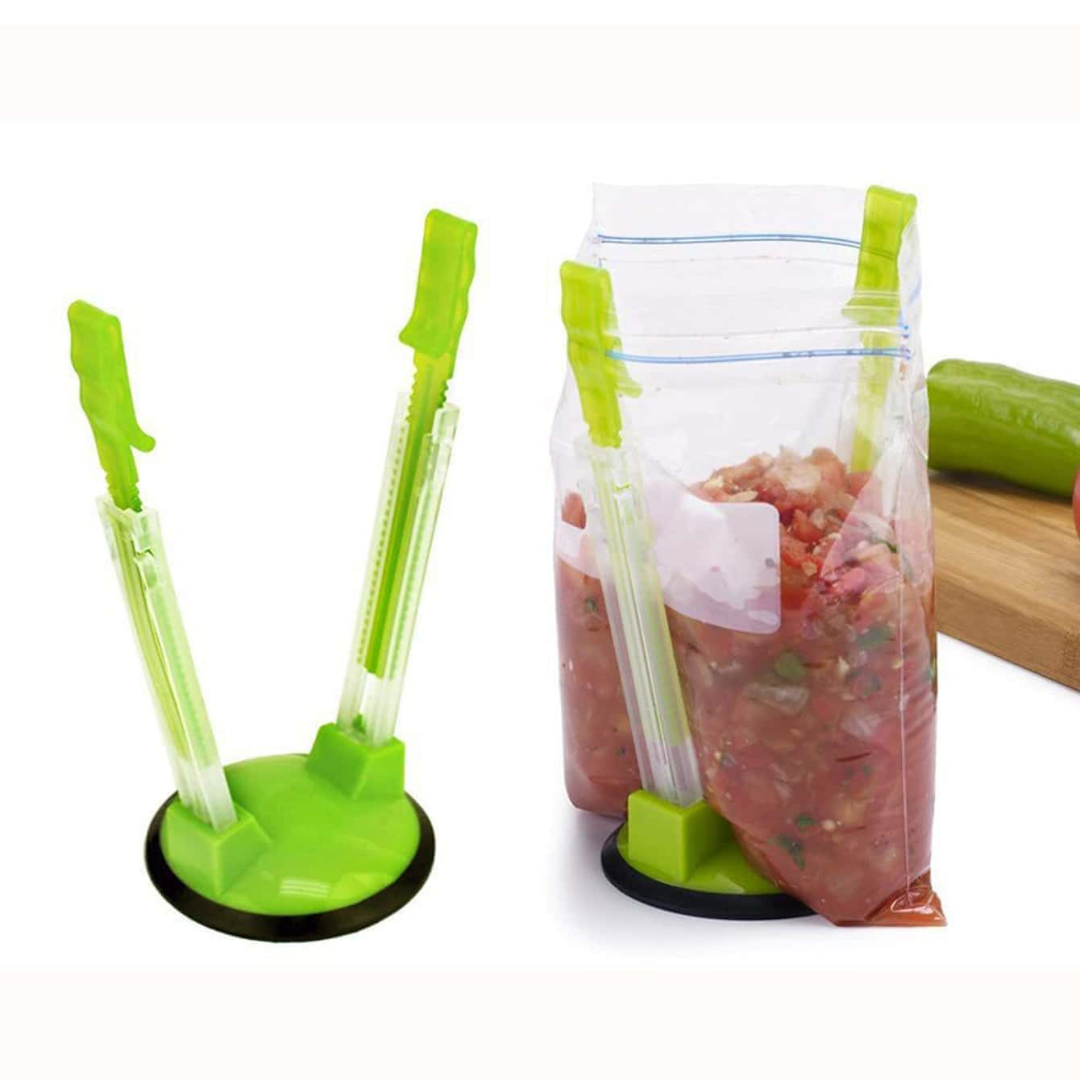 1pc Random Color Hand-Free Bag Holder, Fresh-keeping Bag Stand For Kitchen UK