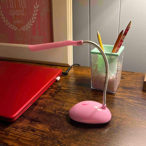 Mini Folding Table Lamp, Battery-Powered LED, Eye Protection, Gift for Holidays