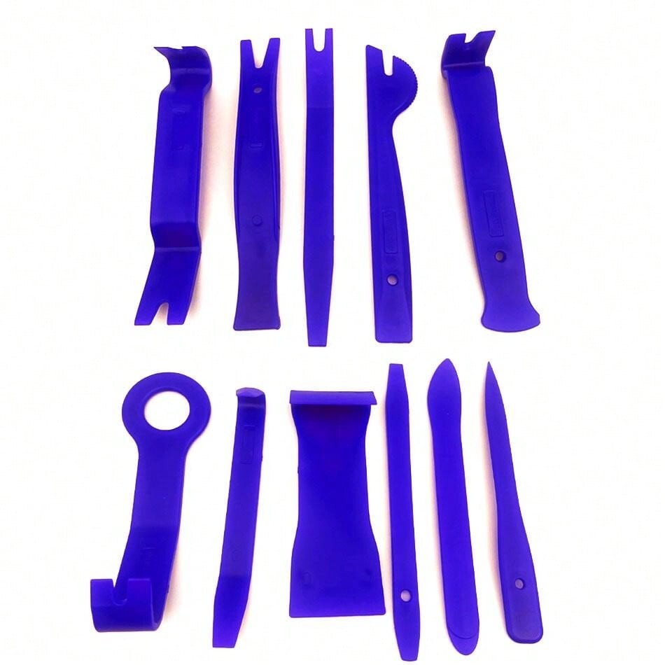 11 PCS CAR TRIM REMOVAL TOOL KIT PANEL DOOR PRY DASH INTERIOR CLIP SET PLASTIC