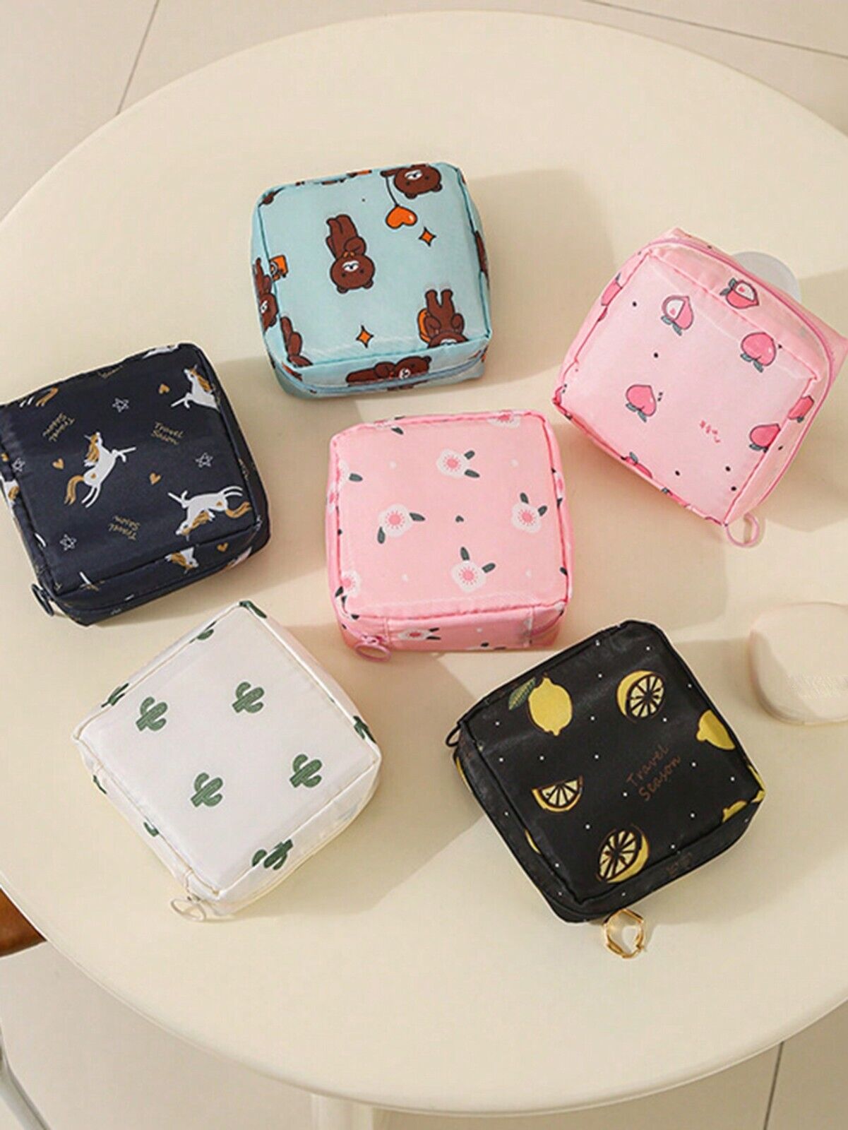 Women Small Cosmetic Makeup Bag Storage Toiletry Zipper Pouch Organizer Gift UK
