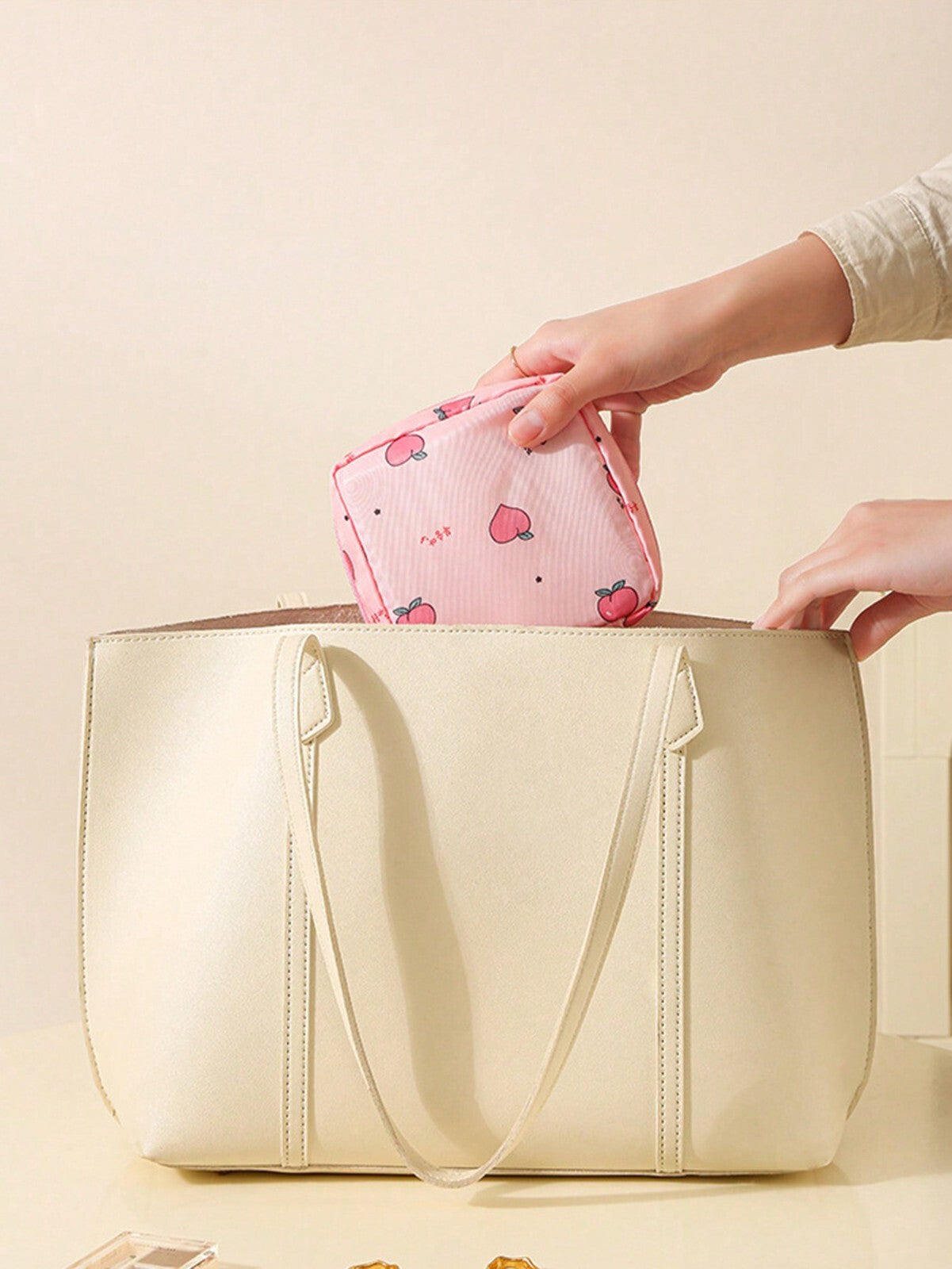 Women Small Cosmetic Makeup Bag Storage Toiletry Zipper Pouch Organizer Gift UK