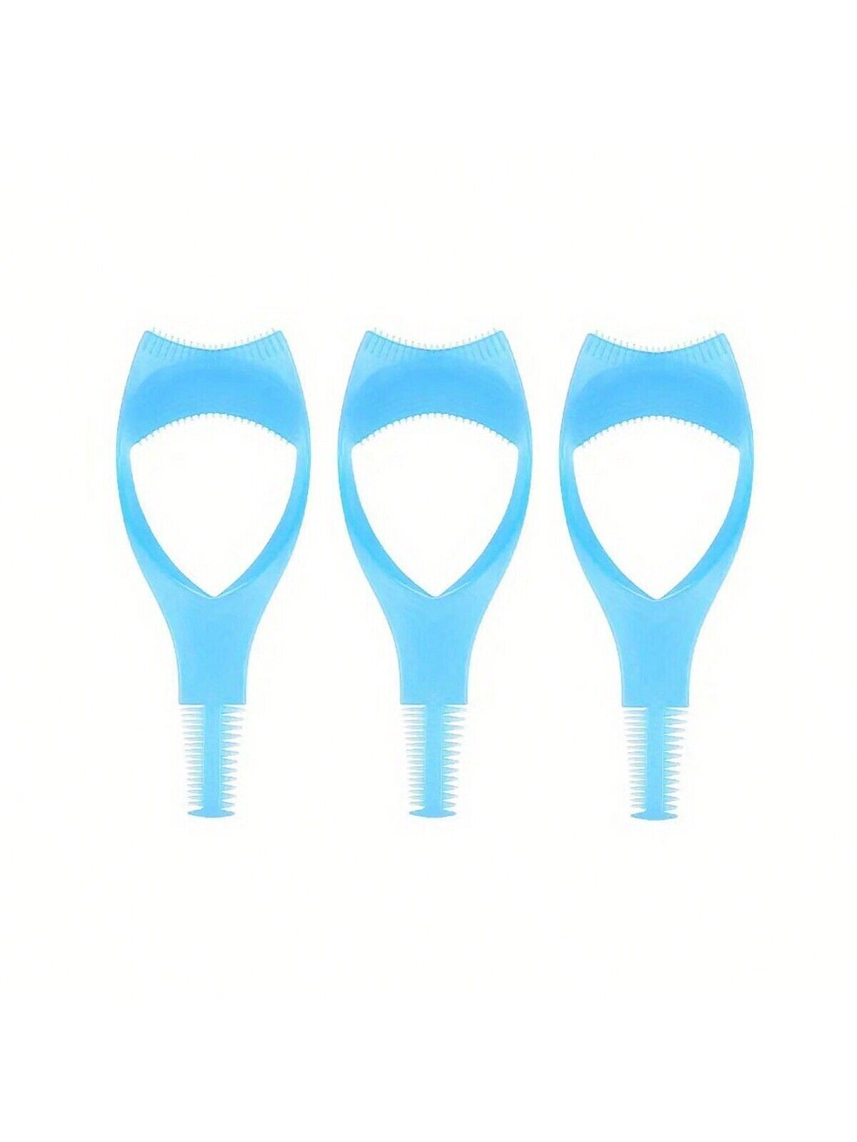 Eyelash Brush Curler Mascara Guard 3 in 1 Applicator Tool Stencil Shield Guide