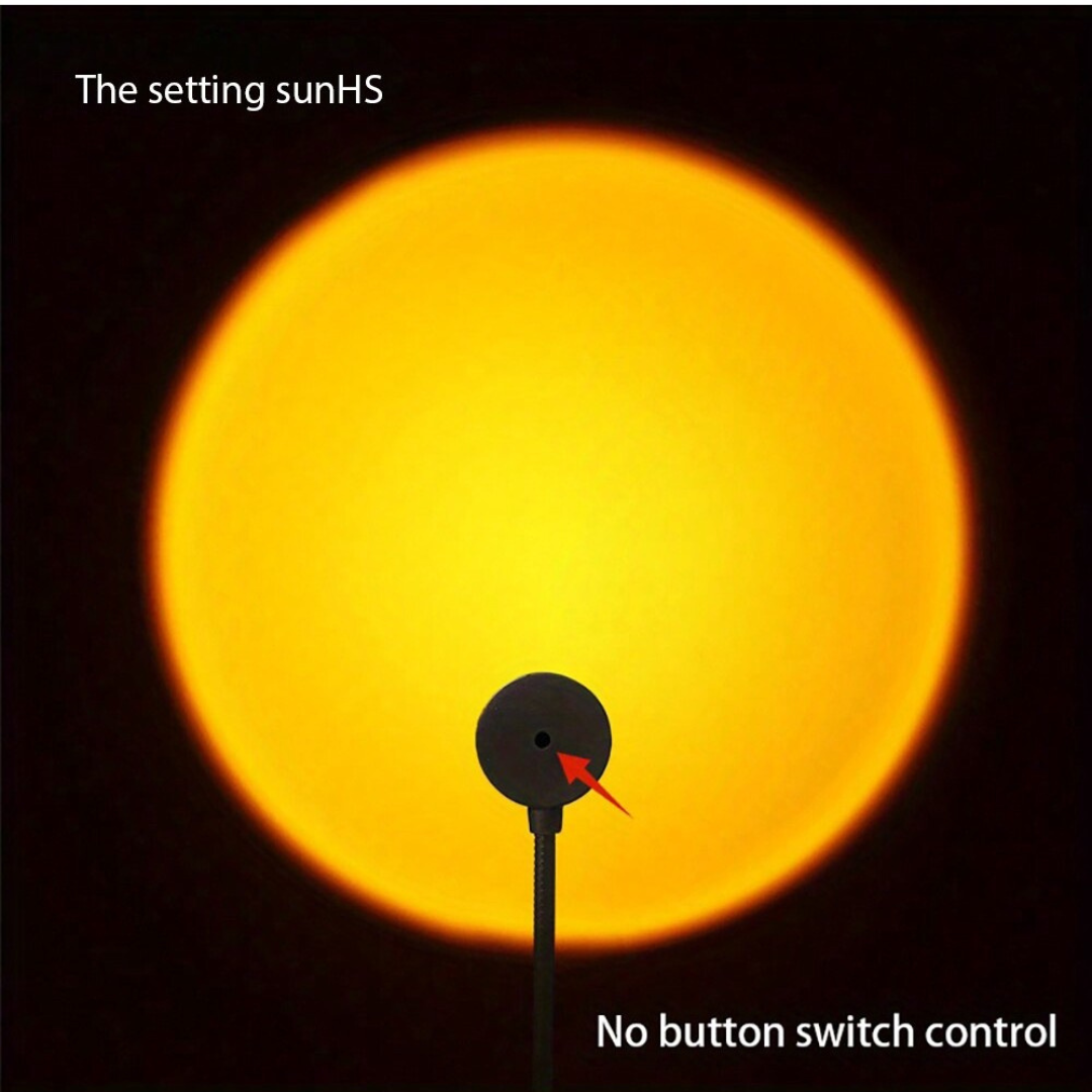 USB Sunset Projection Atmosphere LED Lamp Night Light Sun Rainbow Background UK