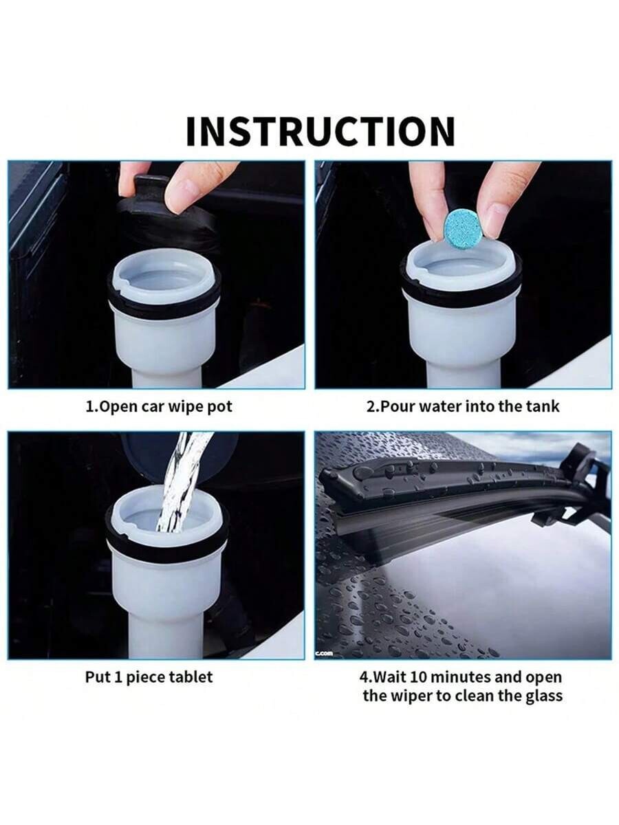 100PCS SCREEN WASH WINDSCREEN FLUID TABLETS CHEAPEST Solid Cleaner 100PCS