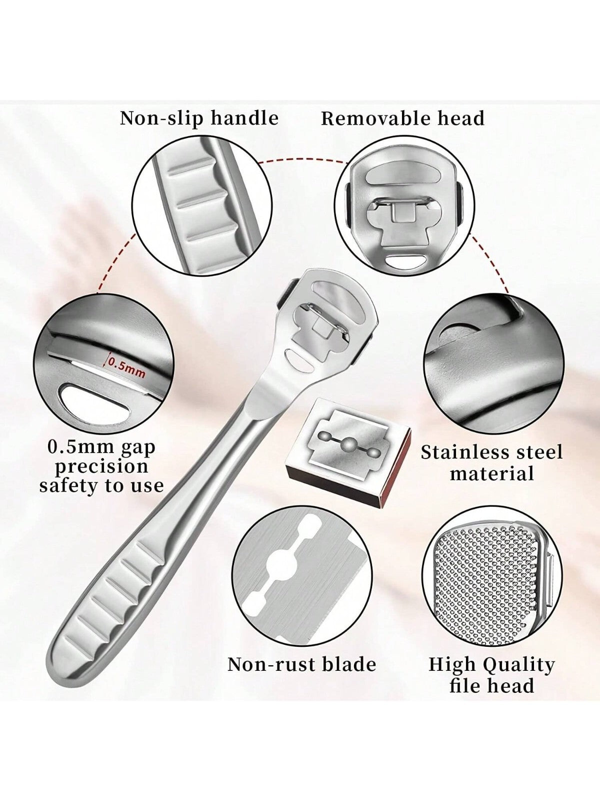 Foot File Rasp Callus Remover Foot File Scraper Hard Dead Skin Scrubber Pedicure