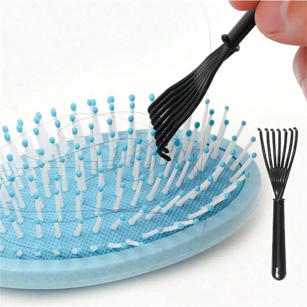 Plastic Hair Brush Comb Cleaner Household Cleaning Tool Claw Hair Remover Black