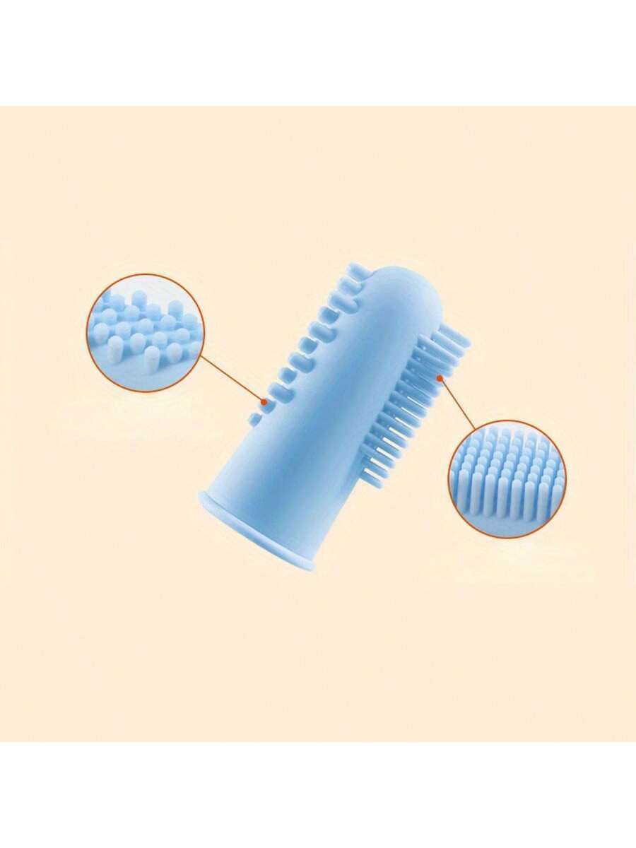 6x Pet Finger Toothbrush Dogs Cats Dental Cleaning Teeth Care Soft Finger Brush