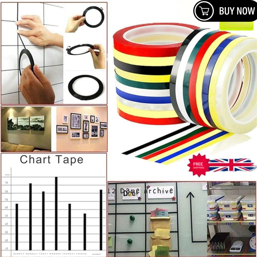 STICKY COLOURED VINYL PINSTRIPES COACH LINE TAPE CAR MOTORBIKE VEHICLES 10M