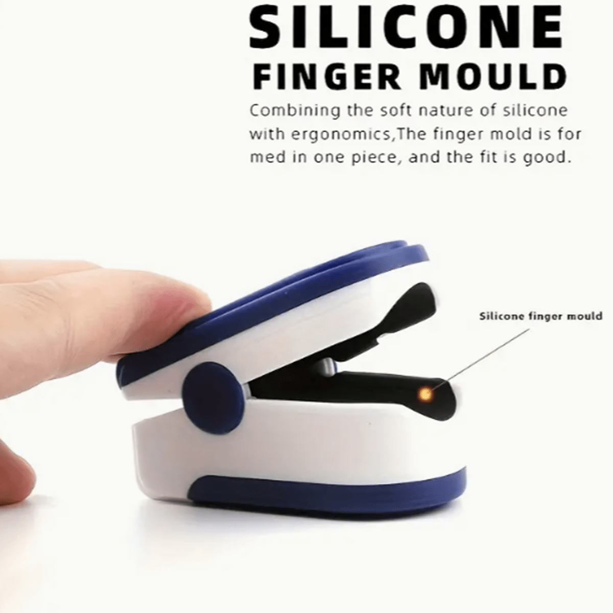 Portable Finger Pulse Oximeter with Heart Rate Monitor No Batteries Included UK