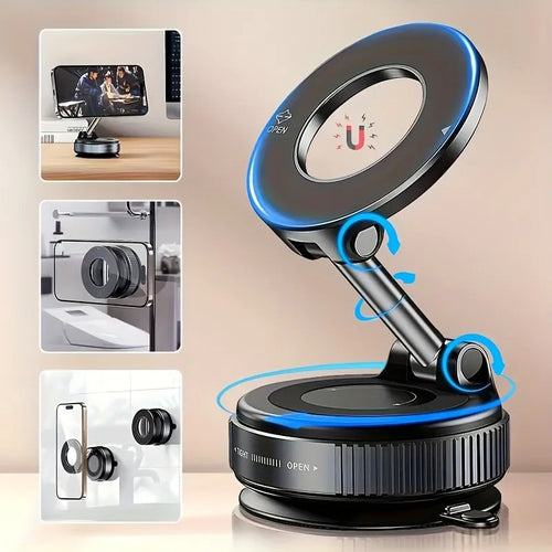 Magnetic Phone Holder For Car Magsafe Mount Magnet Rotating Suction In Mobile
