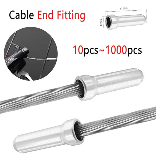 10-1000pcs MTB Bike Brake & Shifter Inner Cable Tips - Wire End Caps Crimps - UK