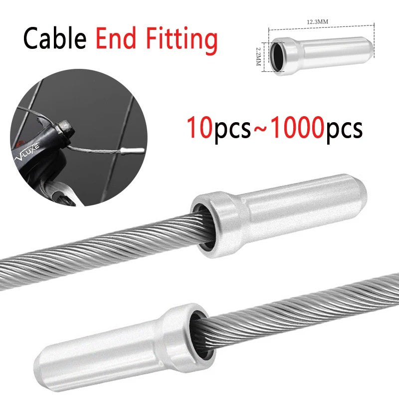 10-1000pcs MTB Bike Brake & Shifter Inner Cable Tips - Wire End Caps Crimps - UK
