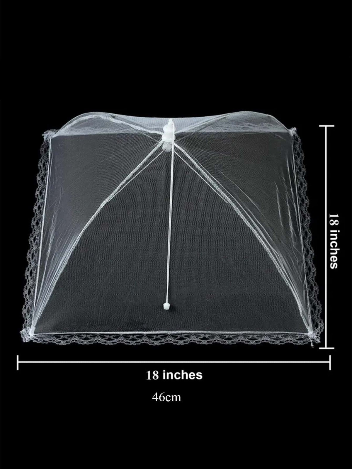 Pop up Food Cover Protector Mesh Net Umbrella Collapsible BBQ Cover Fly 30 cm