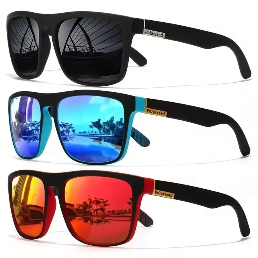 POLARIZED SUNGLASSES MEN WOMEN SQUARE CYCLING SPORT DRIVING FISHING UV400 UK