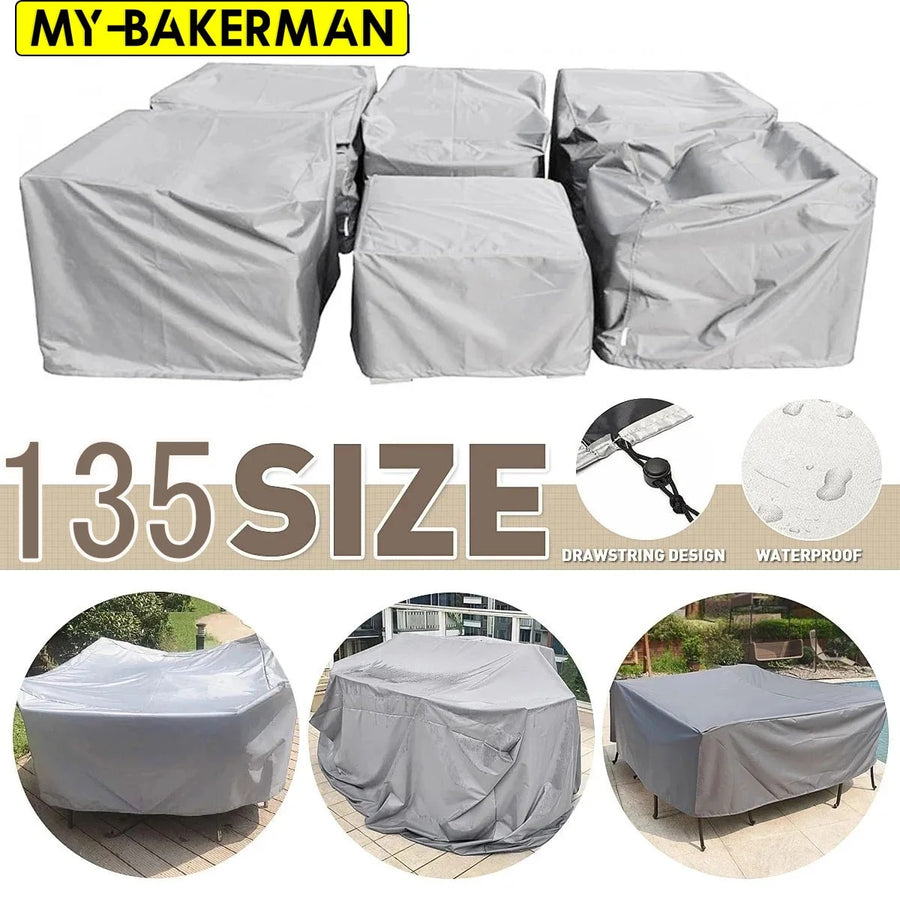 210D Heavy Duty Patio Furniture Cover Waterproof Garden Table Chair Sofa Outdoor