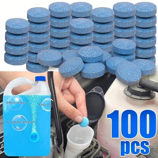 100PCS SCREEN WASH WINDSCREEN FLUID TABLETS CHEAPEST Solid Cleaner 100PCS